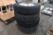 4 Hankook 11R24.5 Tires on Alcoa Aluminum 10 Lug Rims