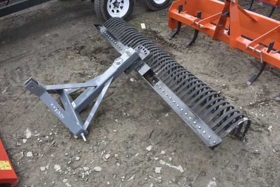 Titan 3 Point 84" Rock Rake