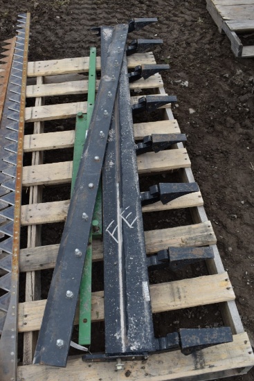 84" Bucket Tooth bar, 84" Bucket cutting Edge and Some Misc John Deere Parts