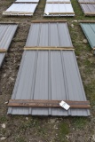 28 Pieces of 10' Sections of Grey Corrugated Metal Paneling