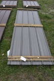 30 Pieces of 10' Sections of Bronze Corrugated Metal Paneling
