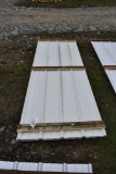 30 Pieces of 10' Sections of Eggshell Corrugated Metal Paneling