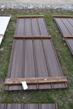 30 Pieces of 10' Sections of Brown Corrugated Metal Paneling