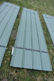 32 Section of 12' Green Corrugated Metal Paneling