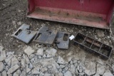 3 Suitcase Weights with Weight Bracket