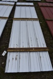 24 Pieces of 12' Sections of Galvanized Corrugated Metal Paneling