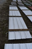 28 Pieces of 16' Sections of Galvanized Corrugated Metal Paneling