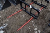 New Kivel Quick Attach Double Prong Bale Spear