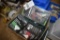 Box of Light Fixtures, Bulbs, Turkey Call