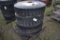4 Yokohama 12R22.5 Tires on 10 Lug Rims