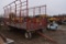 H & S 18' Single Axle Hay Wagon