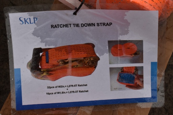 10 2" x 27' Ratchet Straps