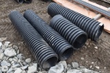 Group of Double Wall Corrugated Plastic Pipes