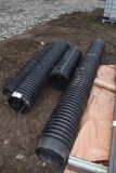 Group of Double Wall Corrugated Plastic Pipes