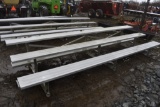 15' 3 Tier Aluminum Bleachers on Wheels