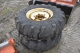 2 Armstrong 16.9-24 Tires on 8 Lug Rims