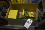 Box of ERTL John Deere Toys