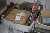 Box of Belt Sander Belts and Blades