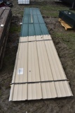 Pallet of 20' Corrugated Metal Roofing Pieces