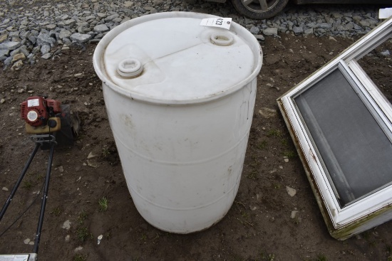 55 Gallon Plastic Barrel