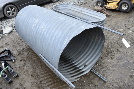 36" x 72" Galvanized Pipe on Legs