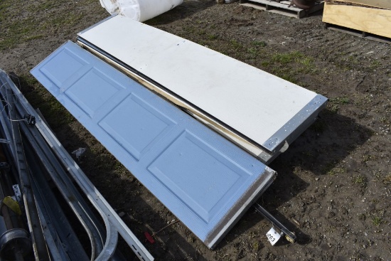 4 9' x 21" Garage Door Panels with Opener, Hardware