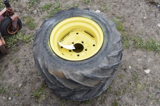 2 Goodyear 23.50-12 on 5 Lug Rims