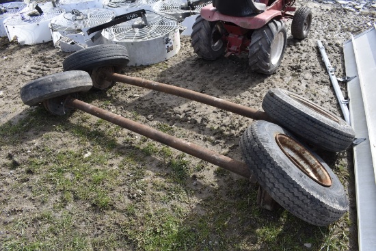 2 Trailer Axles with Tires
