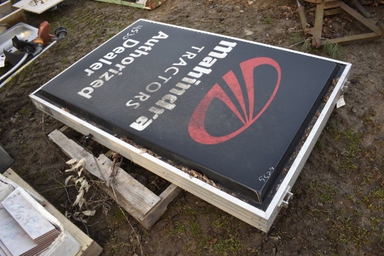 Mahindra Tractors Authorized Dealer Sign