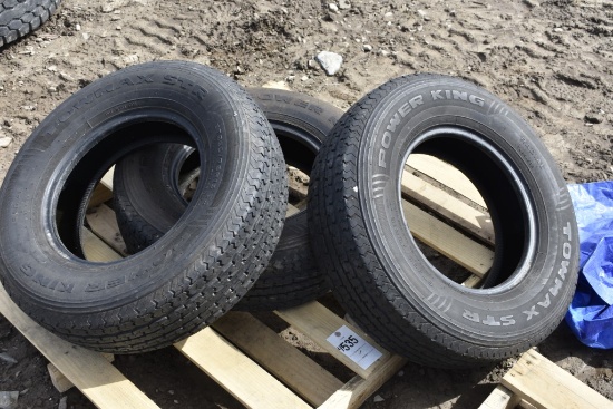 3 Power King ST225/75R15 Tires