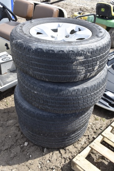 4 Goodyear 275/65R18 Tires on Dodge 6 Lug Rims