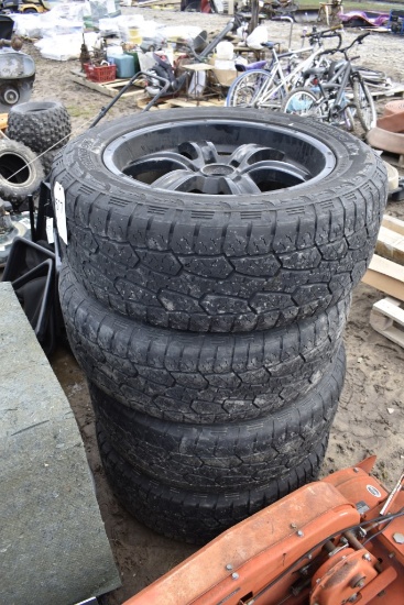 4 Hankook 275/55R20 Tires on 6 Lug Rims