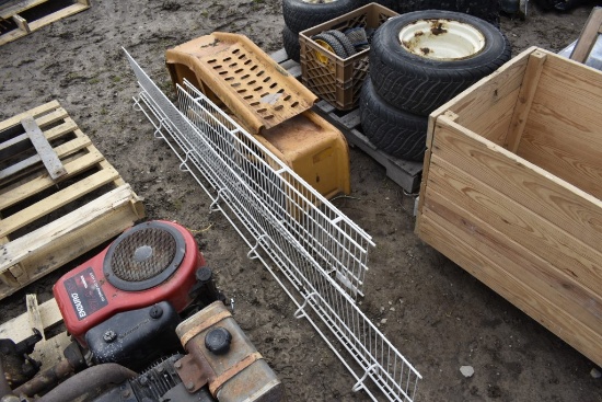 2 Car Ramps and Wire Shelfing