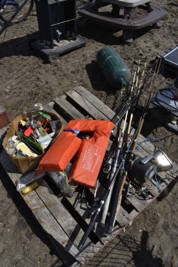 Pallet of Fishing Supplies