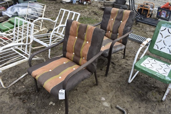 2 Metal Outdoor Chairs