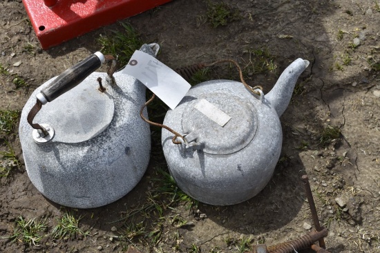 2 Antique Tea Kettles