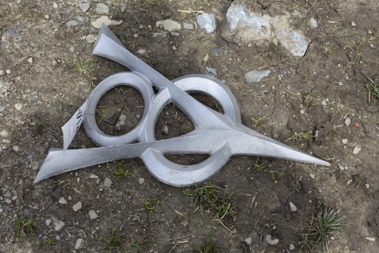 Aluminum V8 Emblem