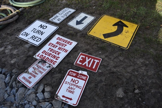 Group of Assorted Traffic Signs
