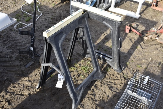 2 Plastic Saw Horses