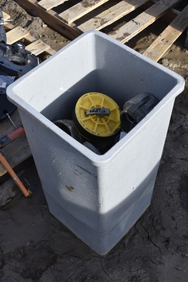 Garbage Can with Discharge Hose Fittings