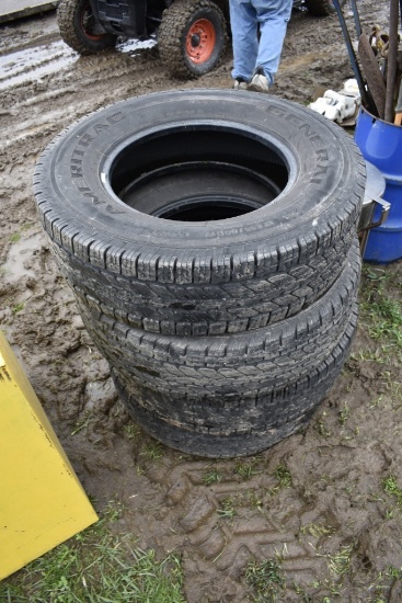 4 General LT235/80R17 Tires