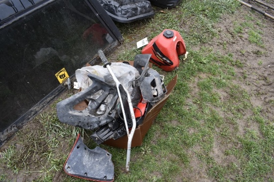 Group of Honda Dirt Bike Parts