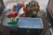 Pallet with Trunk of Hot Wheels Cars and Remote Control Helicopters