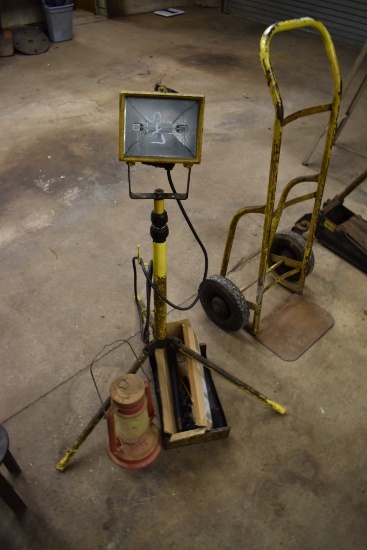 Halogen Light, Lantern, Metal Pieces
