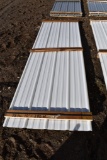 280 Linear Feet of White Corrugated Metal Paneling