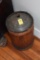 Antique Metal and Wood Jug