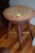 Glass Ball and Foot Piano Stool