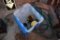 2 Totes, Two Bird Feeders, Green Garden Hose