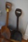 Two Wooden Scoop Shovels
