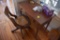 Wooden Desk with Cane Bottom Office Chair